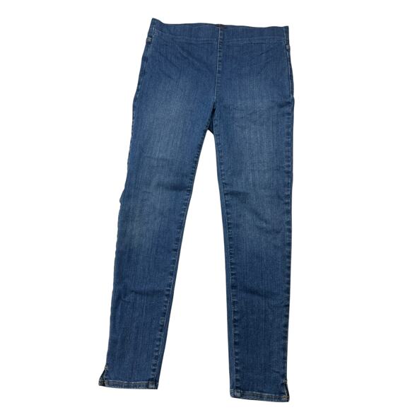 NYDJ Skinny Ankle Pull On Jeans Stretch Denim Pants Women's‎ Medium 6-8 Slimming - Picture 1 of 13